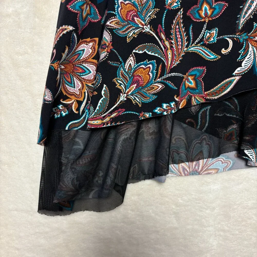 MiracleSuit Mirage Multicolor Floral Underwire Tankini Swim Top‎ Size 10